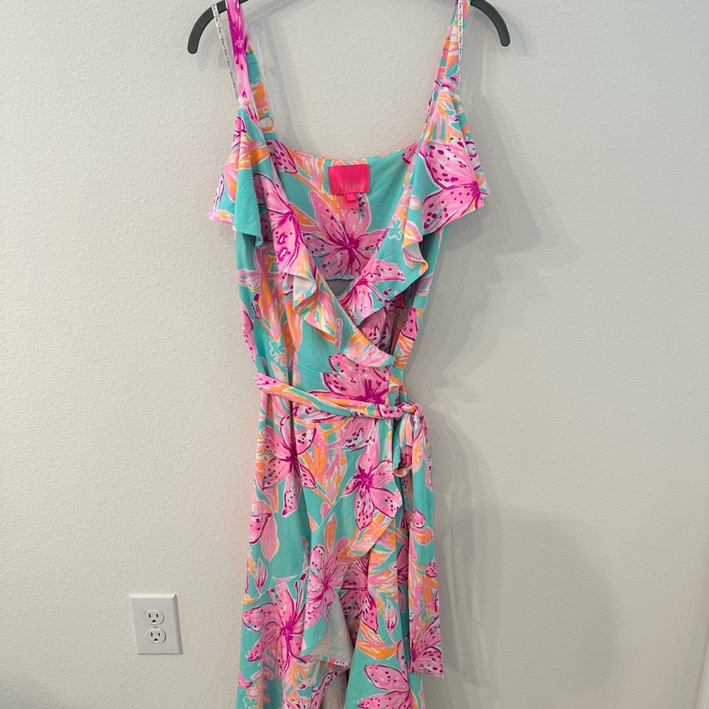 Lilly Pulitzer Fontaine Wrap Dress size Large
